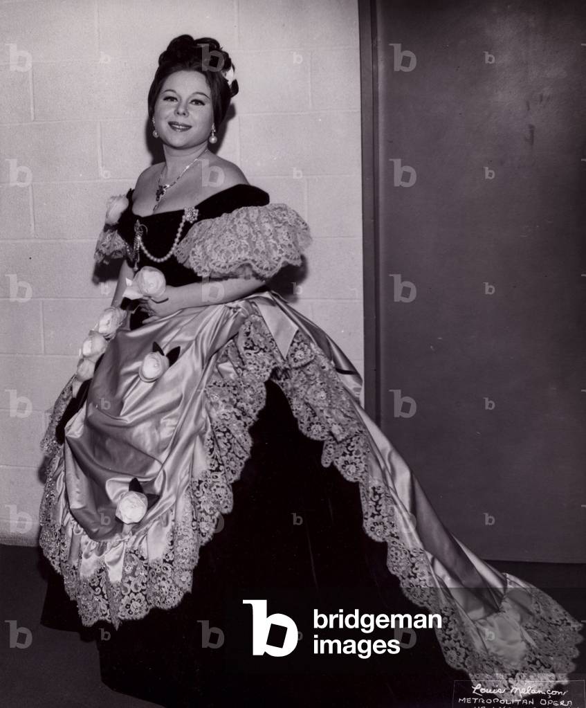 Renata Scotto as Violetta in opera  La traviata by Giuseppe Verdi in Metropolitan Opera house production New York