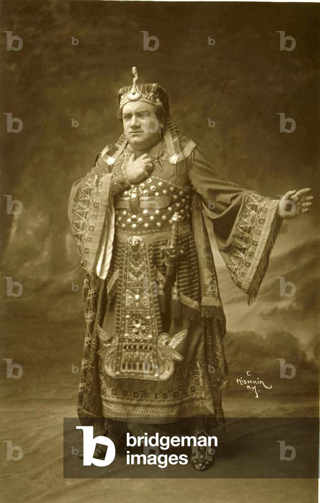 Enrico Caruso as Radames in Aida at the Metropolitan Opera House, New York in 1908
