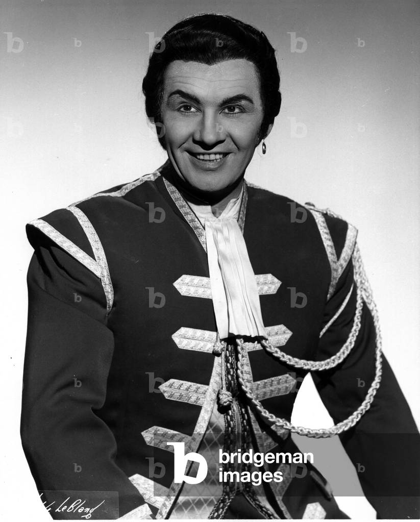 Cesare Siepi as Figaro in Le Nozze di Figaro /Marriage of Figaro in opera by Wolfgang Amadeus Mozart