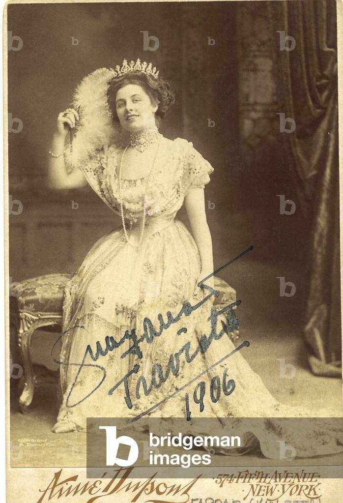 Geraldine Farrar as Violetta in La Traviata