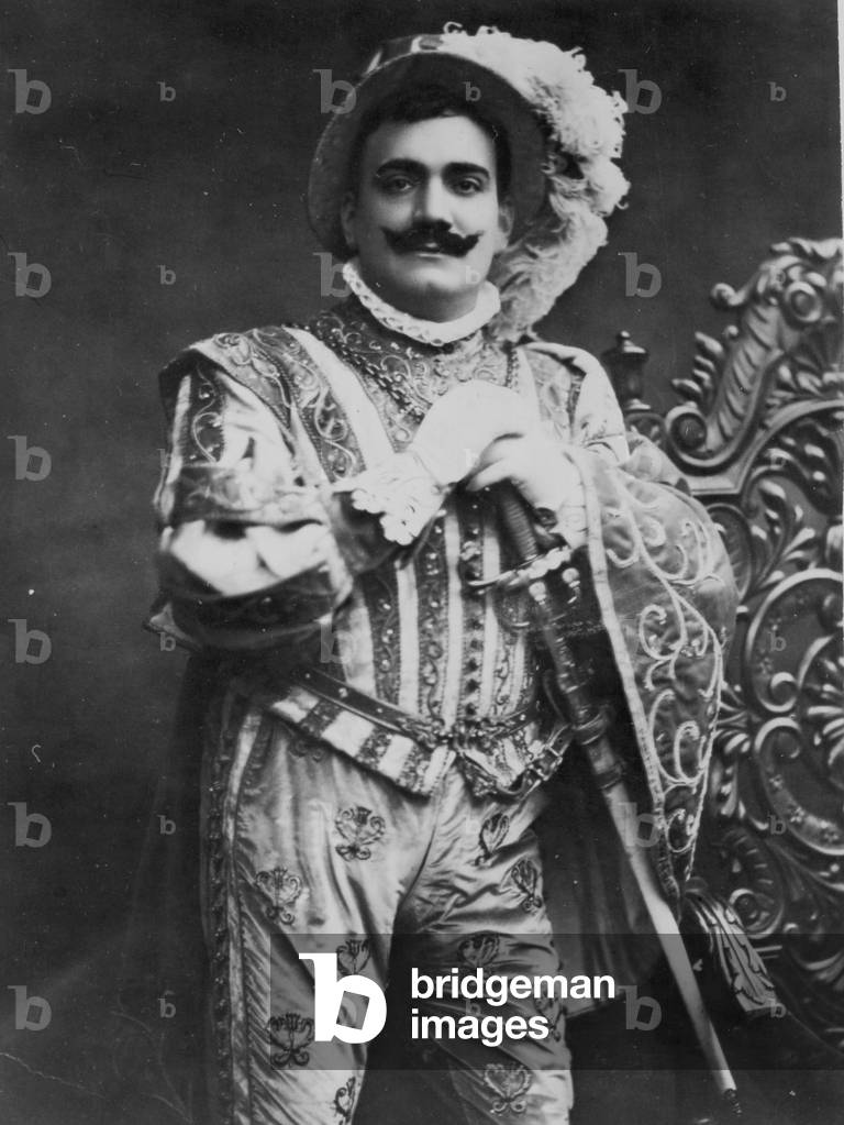 Encrico Caruso in role as Duke of Mantua in Rigolette opera by Giuseppe Verdi