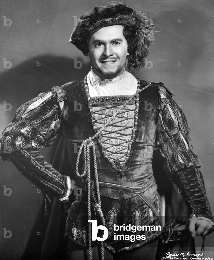 Guiseppe di Stefano in the role of Faust in the opera by Gounod at the New York Metropolitan Opera House 1949