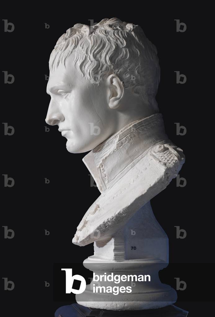 Plaster bust of Napoleon Bonaparte by Antonio Canova Accademia di S. Luca, Roma.