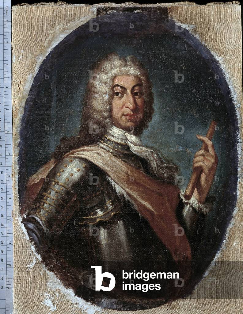 Portrait of Francois III (Francesco III) d'Este (1698-1780). Anonymous painting. Galleria Estense, Modene.