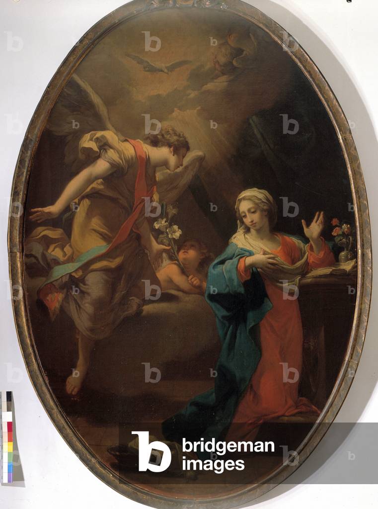 Annunciation. Painting by Gaetano Gandolfi (1734-1802), 18th century. Private collection, Bologna.