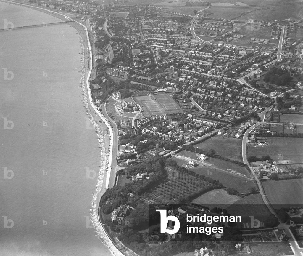 Aerial view of Felixstowe. Circa 1926