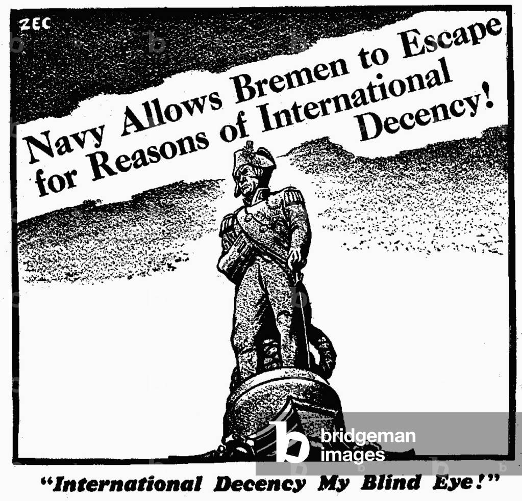 International Decency My Blind Eye!, 14th December 1939 (b/w illustration)