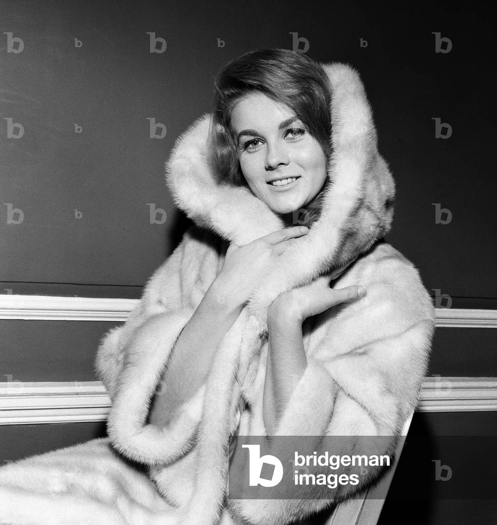 Ann Margret Olsson, film actress & singer, pictured at the May Fair Hotel in London, 6th November 1963. 

Ann Margret is in town for the London premiere of her latest film 'Bye Bye Birdie'.