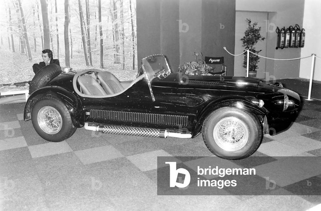 Cars/Motoring/Driving: Geneva Motor Show, March 1975 (b/w photo)