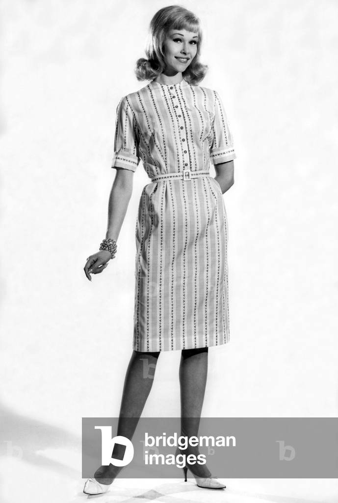 Reveille Fashions 1963: Jo Waring, June 1962 (b/w photo)
