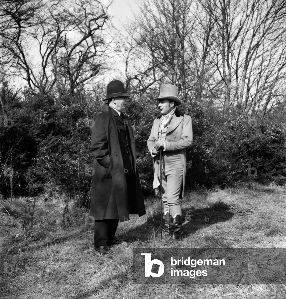 Bare knuckle fighting on Hampstead Heath today. April 1953 D1883-006
