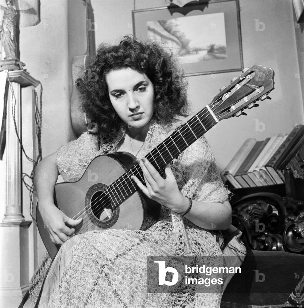Guitarist. Madam Ida Presti The greatest classic guitarist of the 20th Century and perhaps all time is almost completely unknown outside the professional world of music. March 1952 C1206