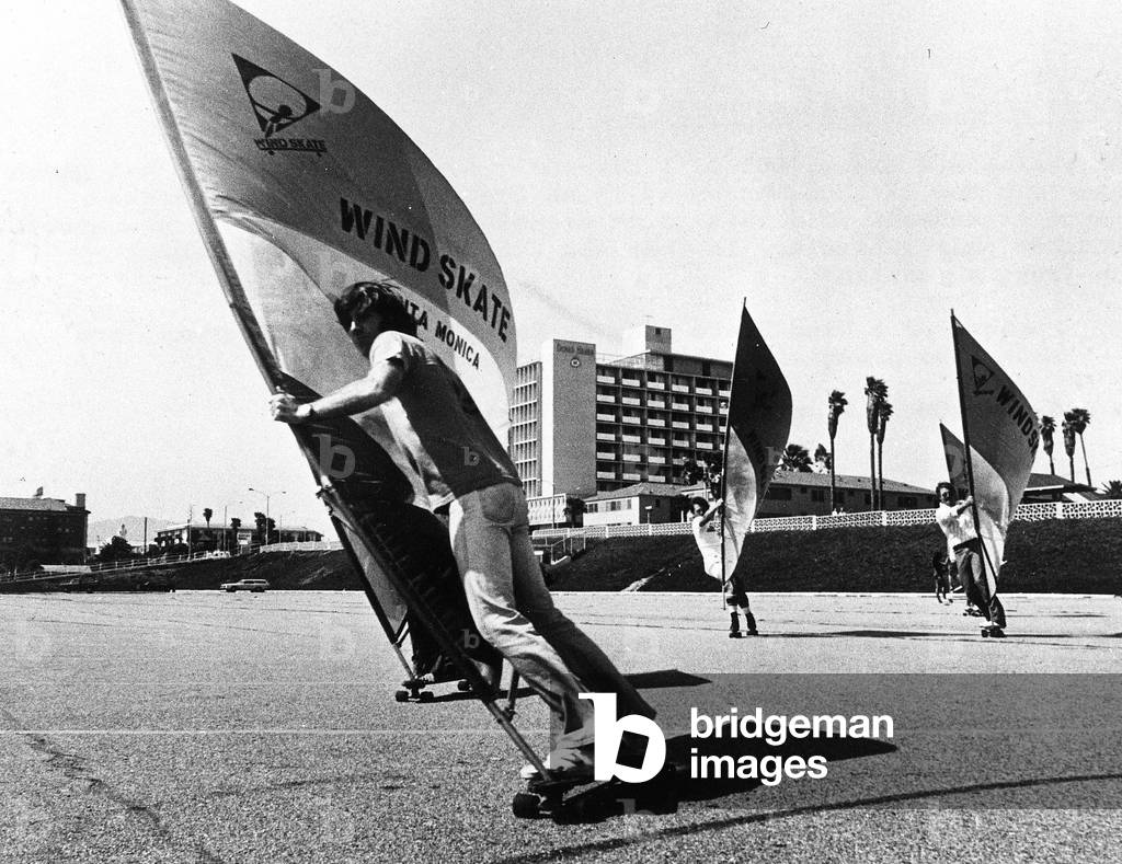 Wind Skating in Santa Monica California in 1977