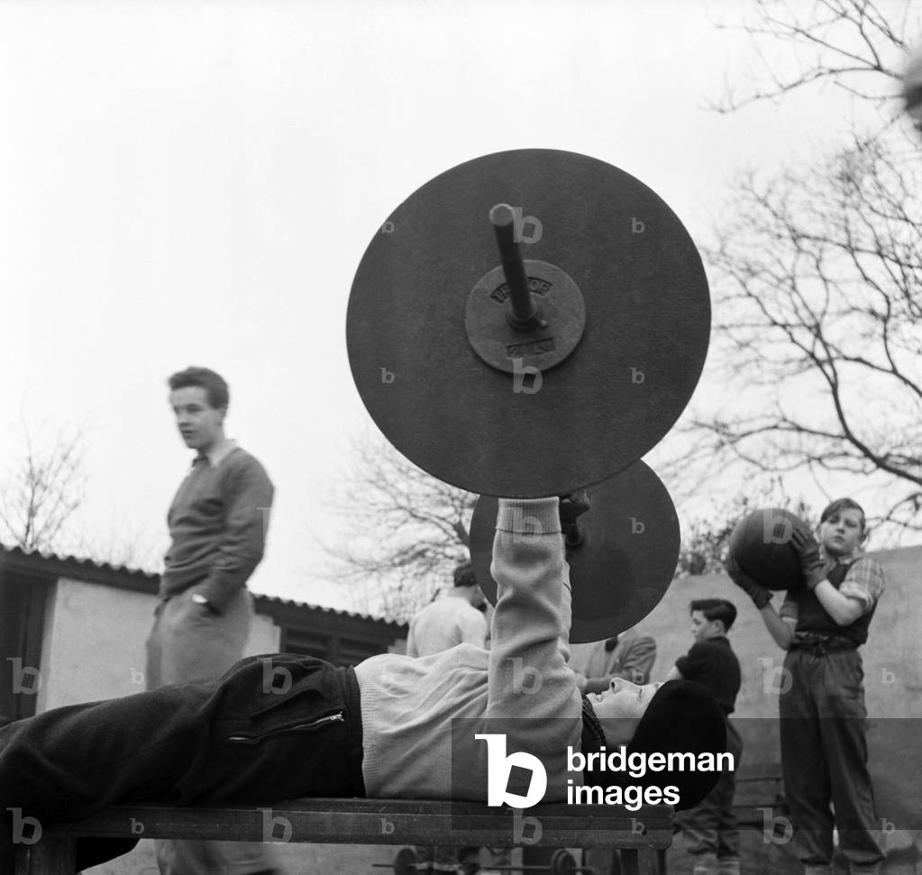 Weight lifting Grandmother - Mrs. Rosaline Bright. January 1953 D91