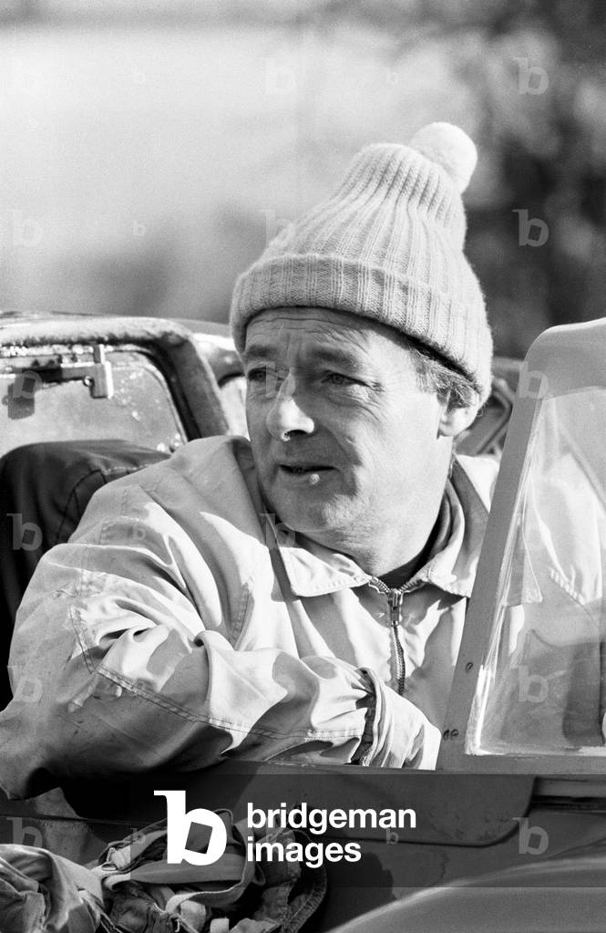 Donald Campbell takes 'Bluebird' on Coniston Water for the first time. 4th November 1966.