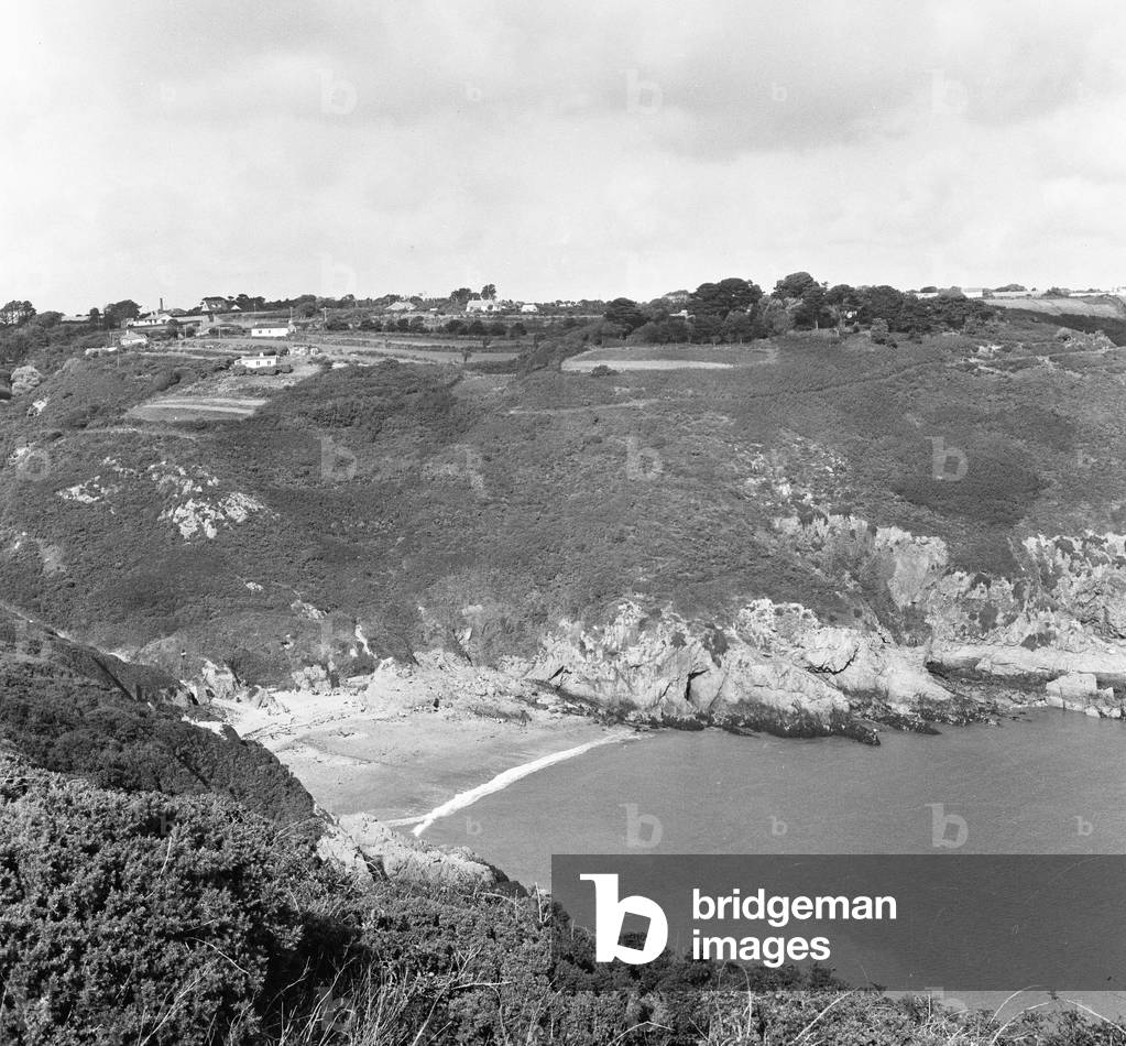 A view of Saints Bay on the island of Guernsey, Channel Islands.
September 1965.