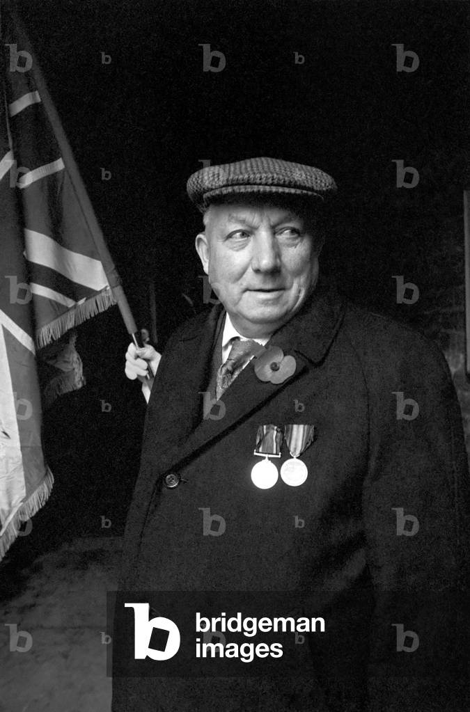 First World War Veteran Fred Lamyman, the deserter who never was, wore his medals at yesterdays Remembrance Day Service. 
November 1969