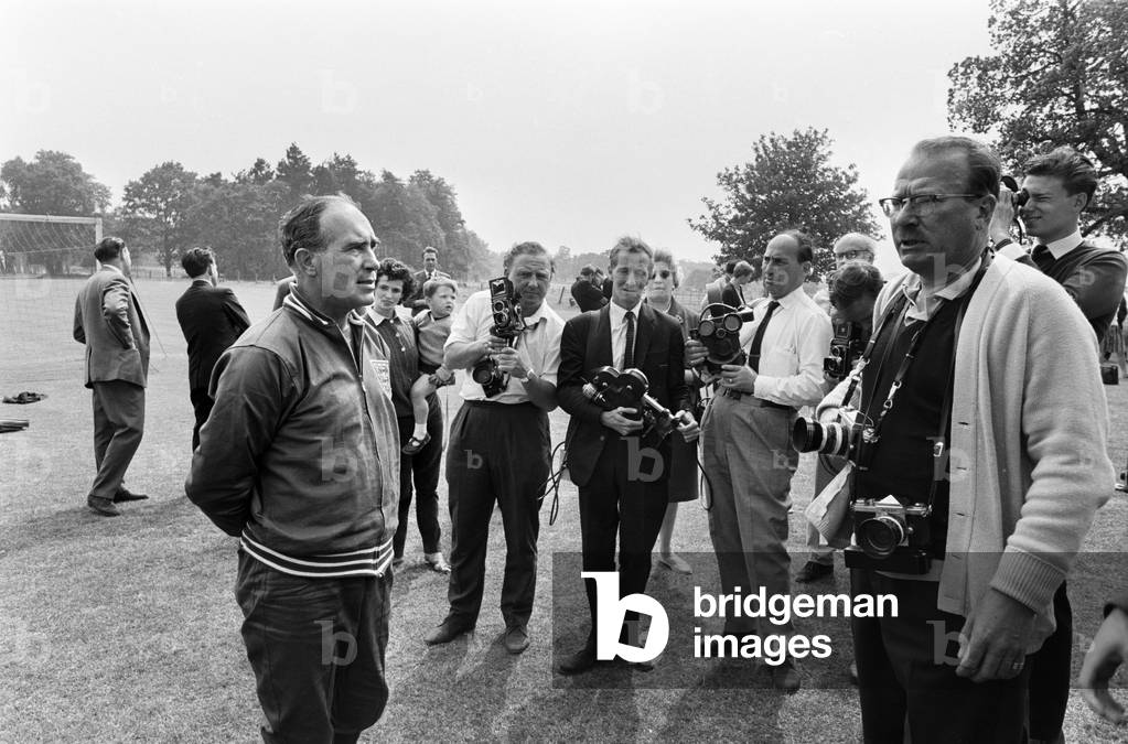 England's preparations for the World Cup finals in July are hotting up. Mr Alf Ramsey, the team manager has gathered 27 players together at Lilleshall, Shropshire, for 12 days of training. He will name 22 next Friday for the Continental tour, and these men, he says, 