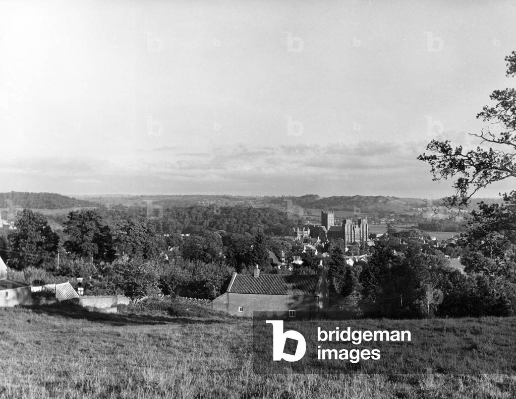 Wells Cathedral, Somerset. Circa 1939.