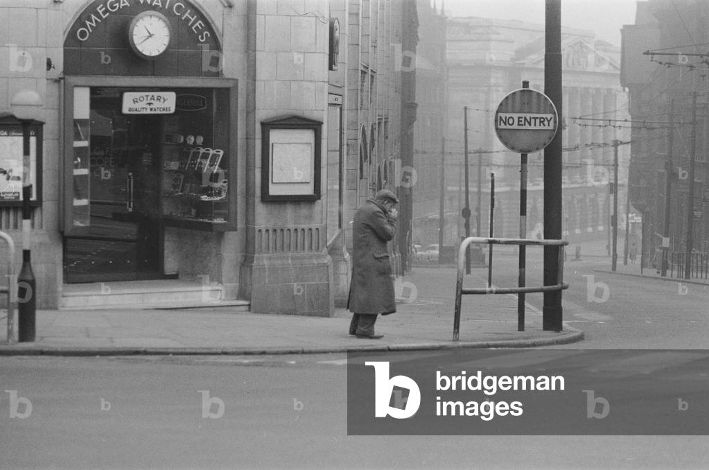 Nottingham City Centre, Saturday Night Sunday Morning Feature 11th - 12th February 1961 (b/w photo)