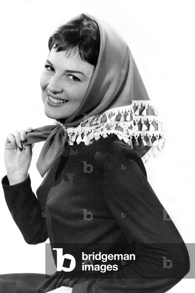 Reveille Fashions: Diana Lovell, December 1959 (b/w photo)