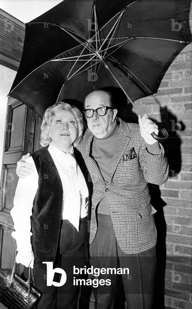 Actor Phil Silvers, who starred with Joan Turner in 'A Funny Thing Happened on the Way to the Forum' at Billingham Forum. 20th December, 1973 (b/w photo)