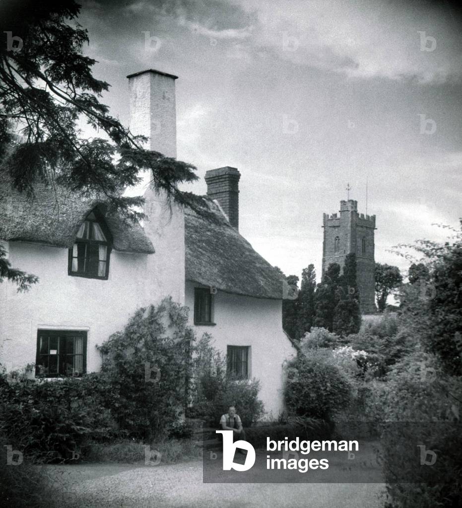 Luccombe Village Near Somerset, c.1950 (b/w photo)