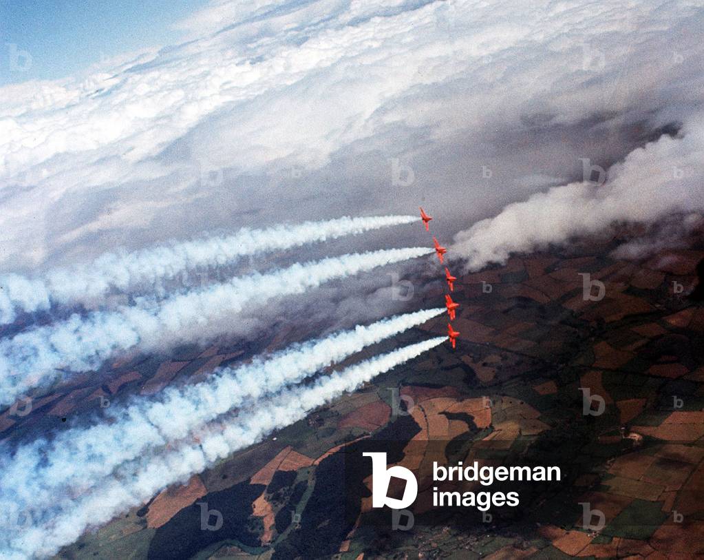Aircraft HS Gnat RAF Red Arrows, August 1967 (photo)