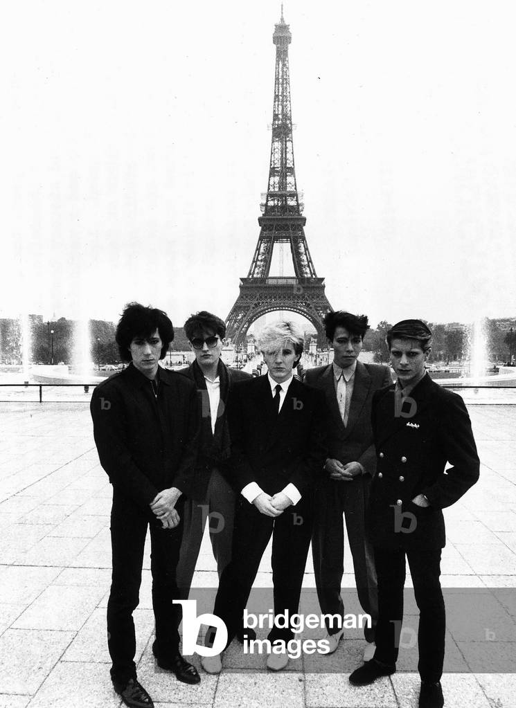 Steve Jansen Richard Barbieri David Sylvian Masami Tauchiya and Mick Karn from Japan pop group 1982
Eiffel Tower Paris