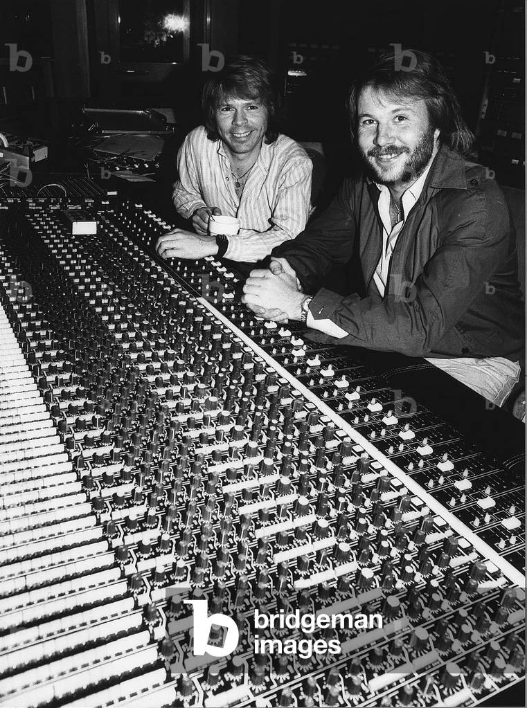 Benny and Bjorn members of pop group Abba October 1998