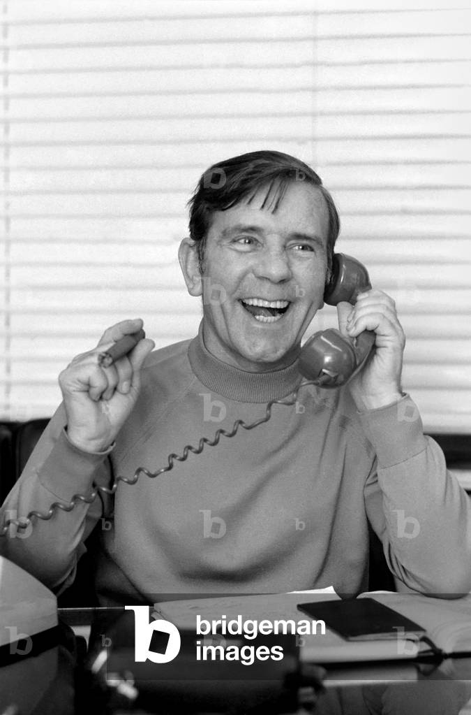 Comedian Norman Wisdom, December 1976 (b/w photo)