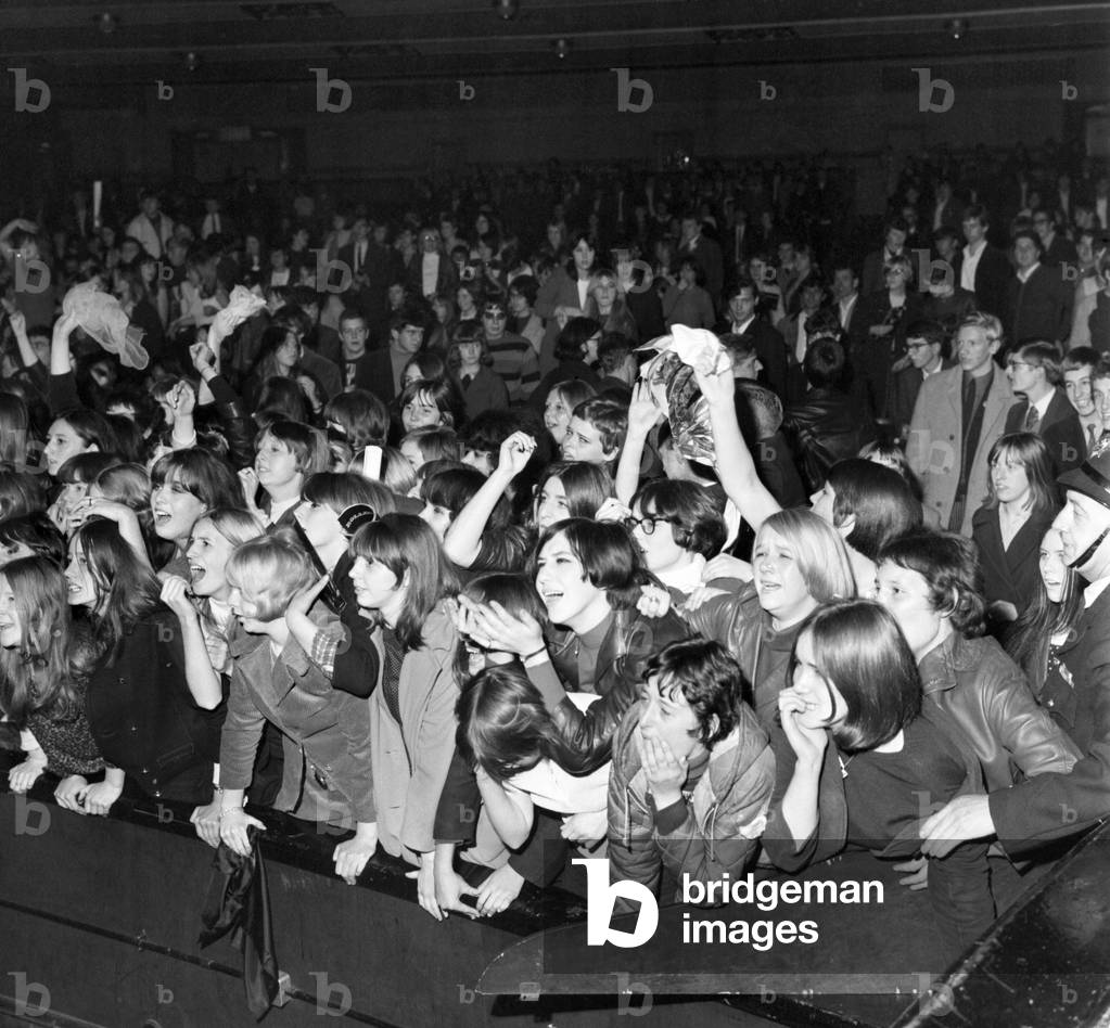 Rolling Stones fans at Royal Albert Hall, London. 23 September 1966 during their tour with Ike & Tina Turner
