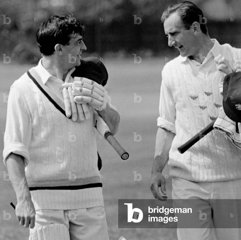 Ted Dexter and Fred Trueman in the nets.
May 1968