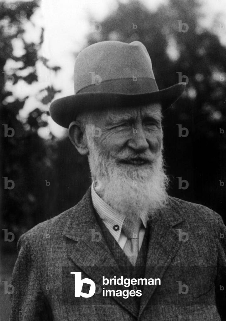 George Bernard Shaw author writer playwright, March 1949 (b/w photo)