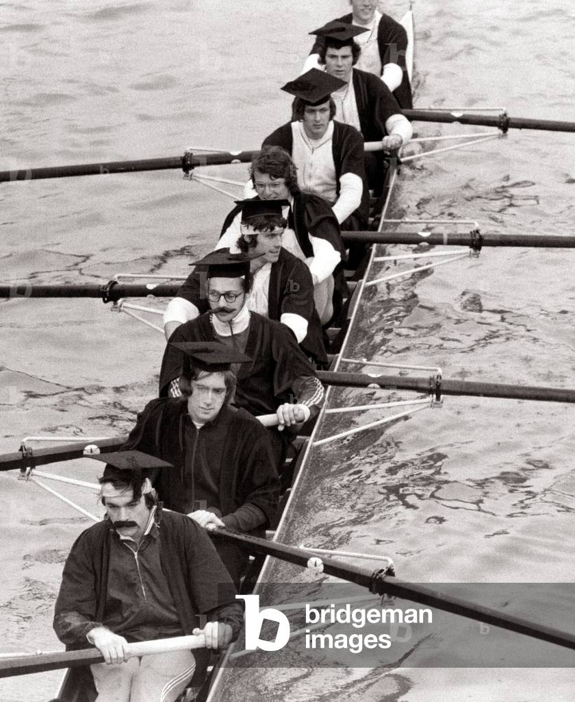 Oxford v Cambridge Boat Race, 1975 (b/w photo)