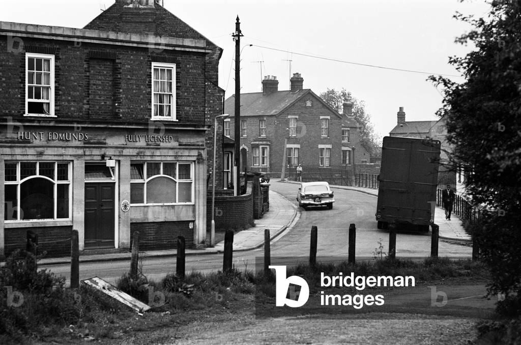 General street scene views of Banbury, Oxfordshire. 9th May 1968 (b/w photo)