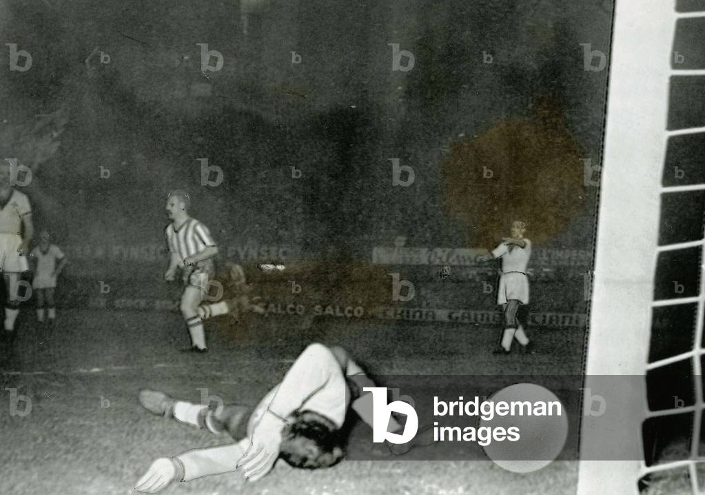 European Cup Winners Cup Final Second Leg match May 1961Fiorentina 2 v Rangers 1 (Fiorentina win 4-1 on aggregate)Fiorentina goalkeeper Albertosi is beaten by Alex Scott shot in Florence (photo)