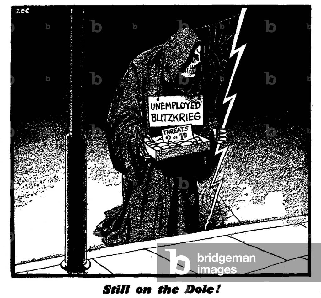 Still on the Dole, 3rd January 1940 (b/w illustration)