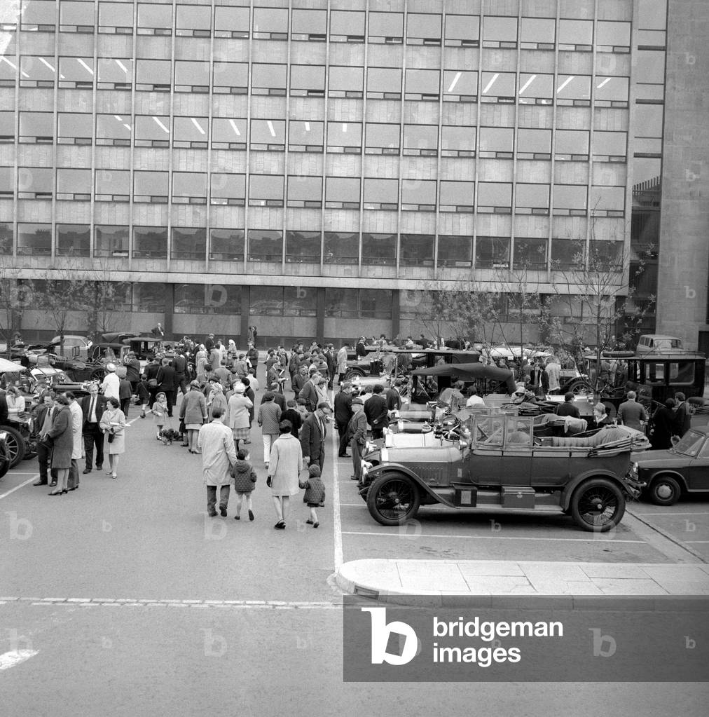 The opening of John Dobson street in Newcastle on Wednesday, May 6, 1970 (b/w photo)