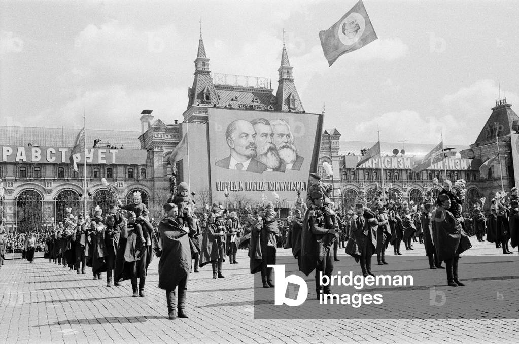 May Day Parade in Red Square, 9th May 1967 (b/w photo)