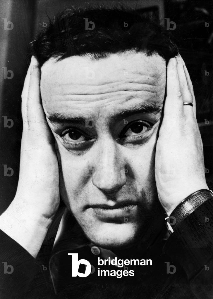 Playwright and author Wolf Mankowitz. 10th January 1956 (b/w photo)