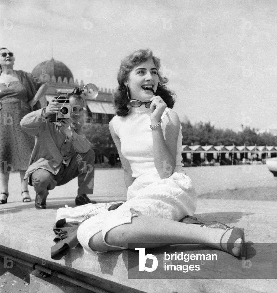 Venice Film Festival 1953. Lenova Ruffo Italian film star. August 1953