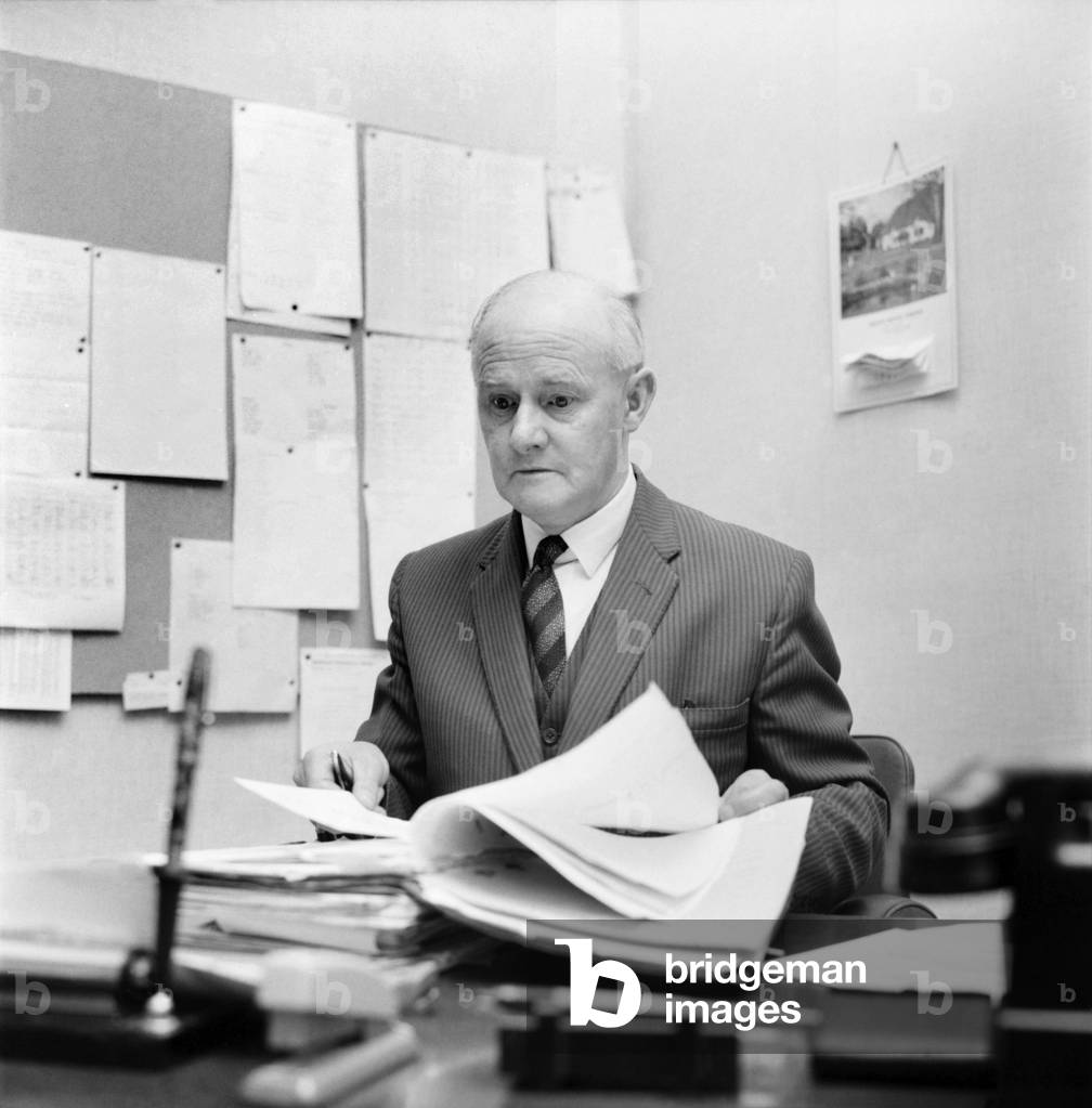 Headmaster Mr. Charles Addey. November 1969