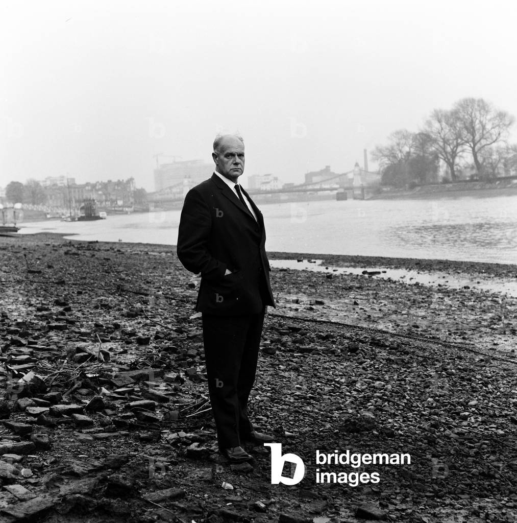 Chief Inspector John du Rose of Scotland Yard, May 1970 (b/w photo)