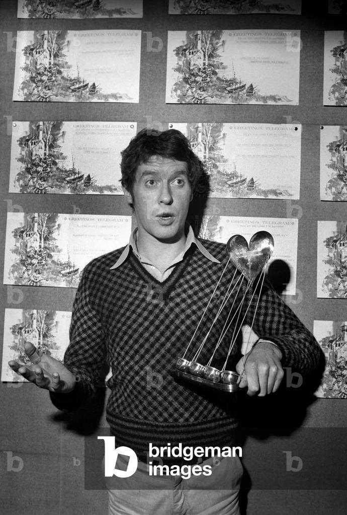 Actor: Michael Crawford - Show Biz Personality of The Year: Michael Crawford, star of BBC TV's popular comedy 'Some Mothers Do 'Ave 'Em' has been named as show business personality of the year by the Variety Club of Great Britain, January 1975