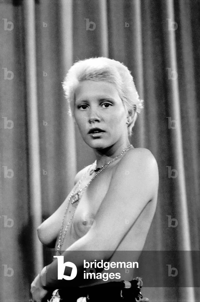 French Actress Annie Bell, March 1975 (b/w photo)