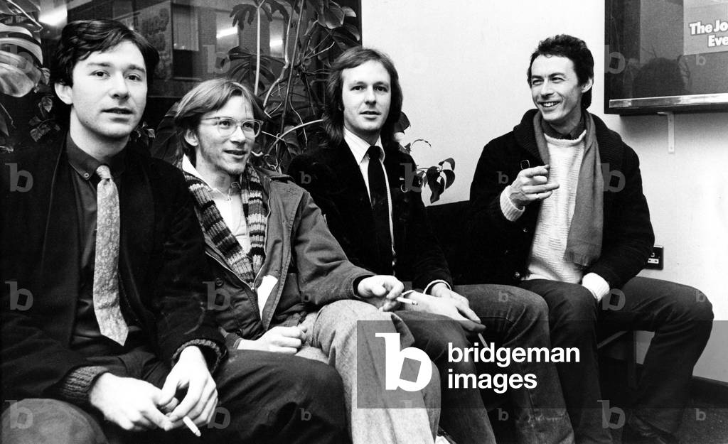 North East band, Fan Heater, (left to right) Neil Armstrong, Dave Sturge, Derek Underhill and Chris Murtagh 7 January 1981 (b/w photo)