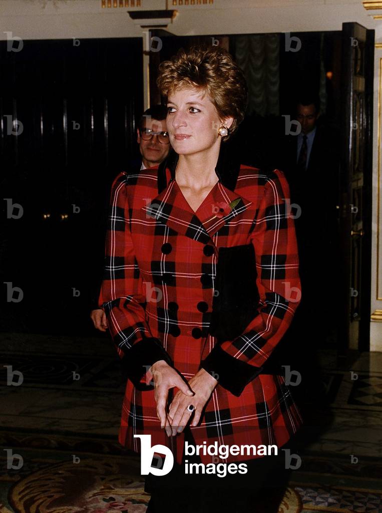 Princess Diana Royalty presents awards to children at the champion children awards, November 1993 (photo)
