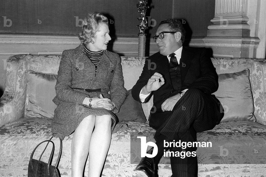 Margaret Thatcher and Henry Kissinger - Feb 1975
meet at Claridges
