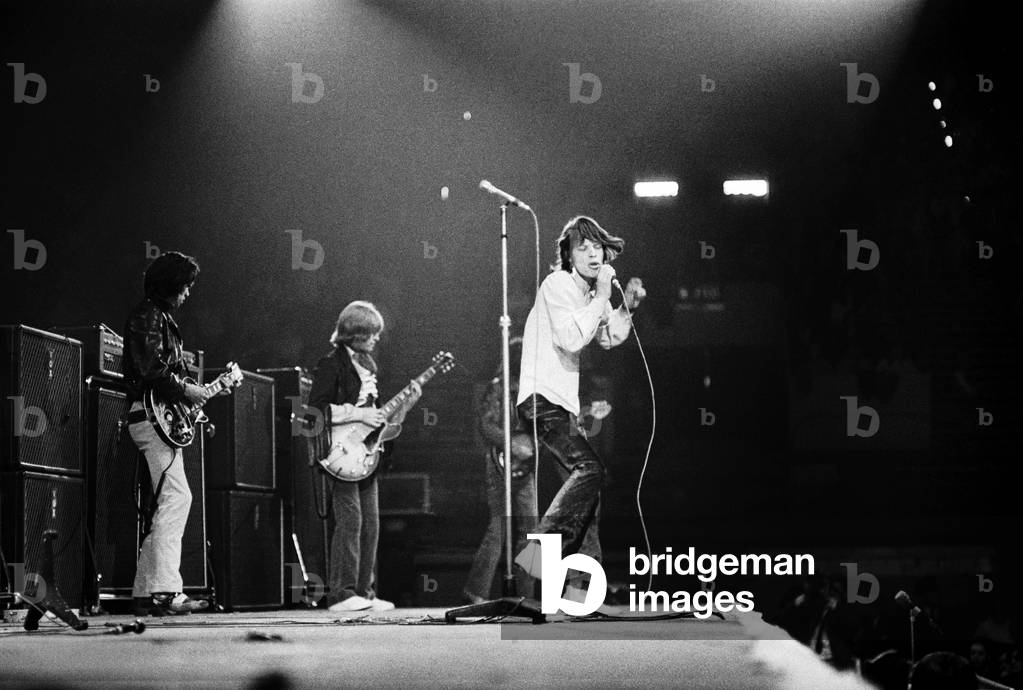 Rolling Stones performing at the NME Poll Winners Concert on 12th May 1968 (b/w photo)